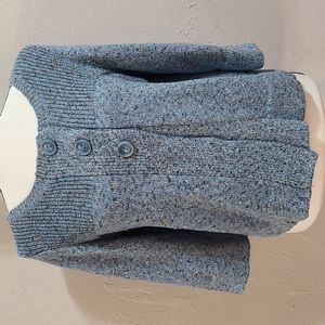 Blue Knitt Button Up Cardigan Sweater